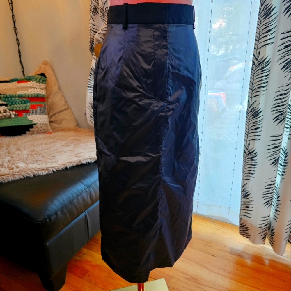 Black nylon pencil skirt by Masscob La Coruña